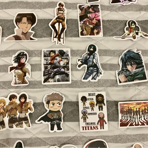 Attack on Titan Random Stickers Lot of 100 - Picture 5 of 15